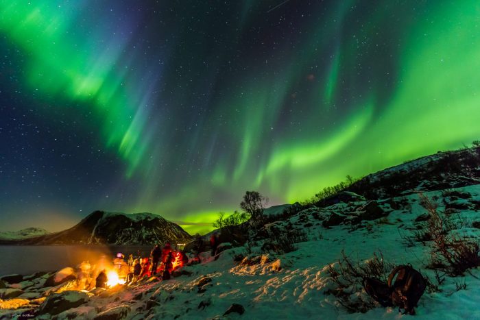 aurora boreale in Svezia