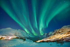 aurora boreale in Norvegia